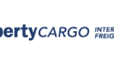 Logotipo de Liberty Cargo sobre fondo azul.